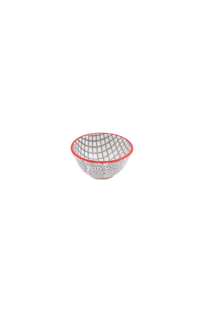 Hand-Stamped Stoneware Pinch Pot