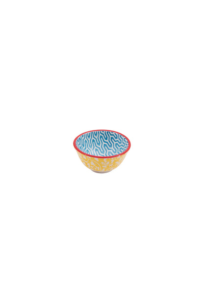 Hand-Stamped Stoneware Pinch Pot