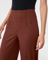 Stretch Twill Cropped Wide Leg Pant