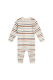 Stripe Knit Baby Jumpsuit