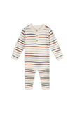 Stripe Knit Baby Jumpsuit
