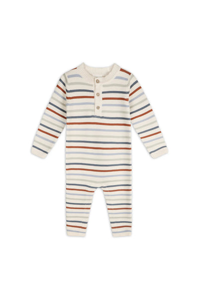 Stripe Knit Baby Jumpsuit