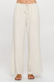 Striped Linen Blend Pant