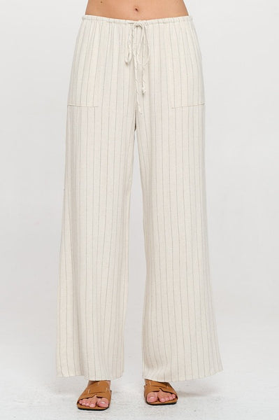 Striped Linen Blend Pant