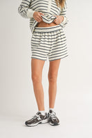 Striped Terry Shorts