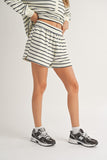 Striped Terry Shorts