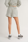 Striped Terry Shorts