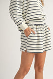 Striped Terry Shorts