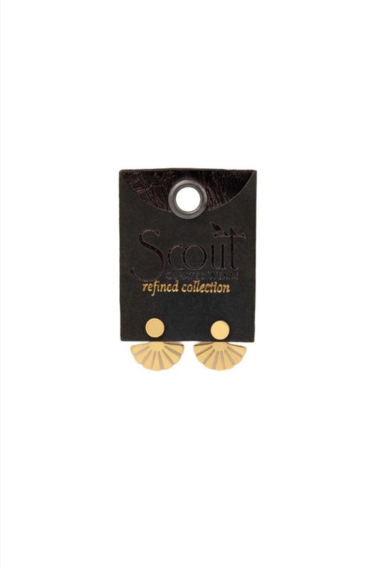 Sunburst Ear Jacket Gold Vermeil