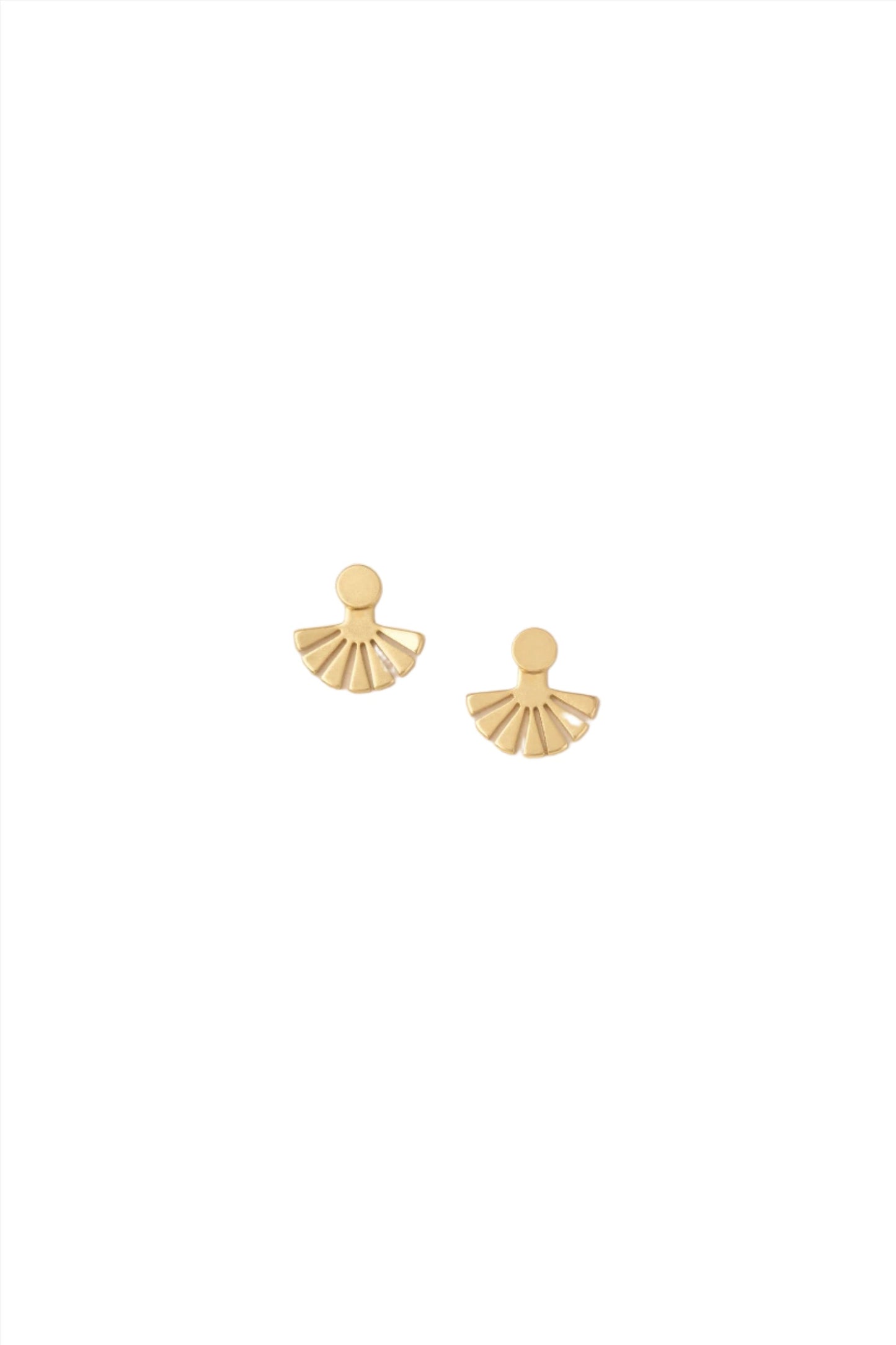 Sunburst Ear Jacket Gold Vermeil