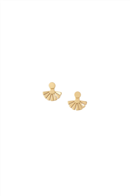 Sunburst Ear Jacket Gold Vermeil