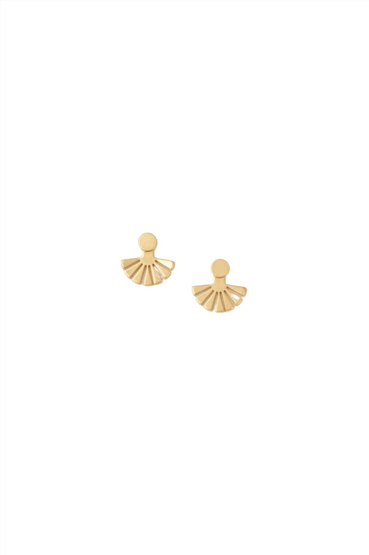 Sunburst Ear Jacket Gold Vermeil