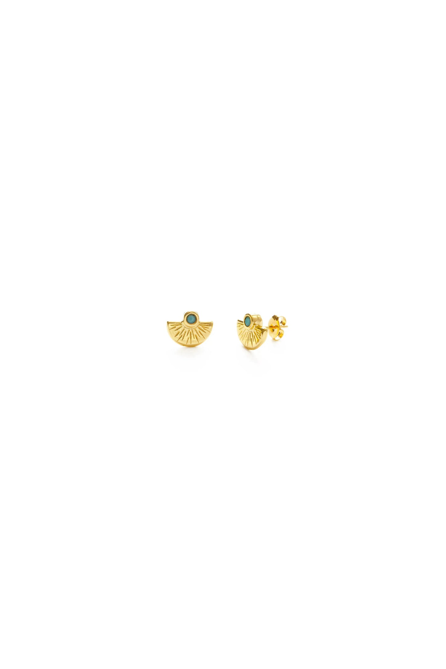 Sunset Stud Earrings Turquoise