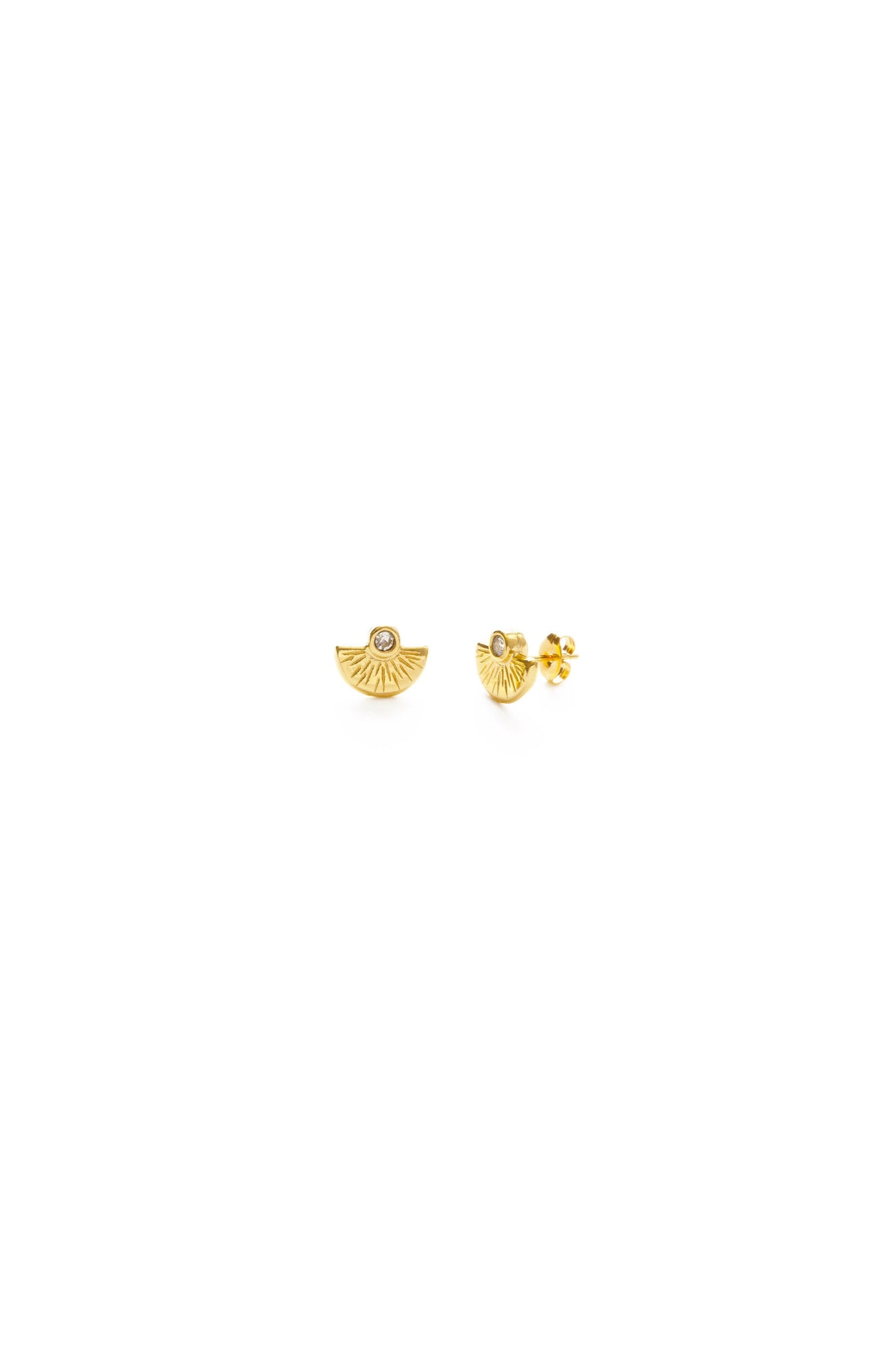 Sunset Stud Earrings Crystal