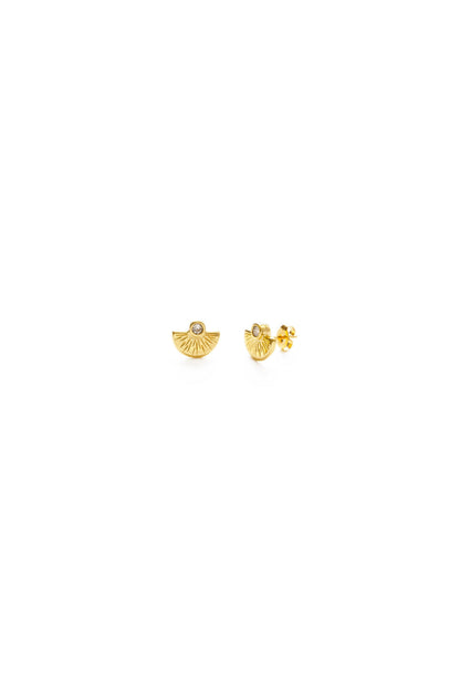 Sunset Stud Earrings Crystal