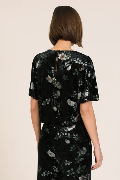 Floral Velvet Rene Top