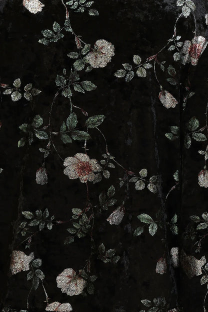 Rene Velvet Floral Maxi Dress