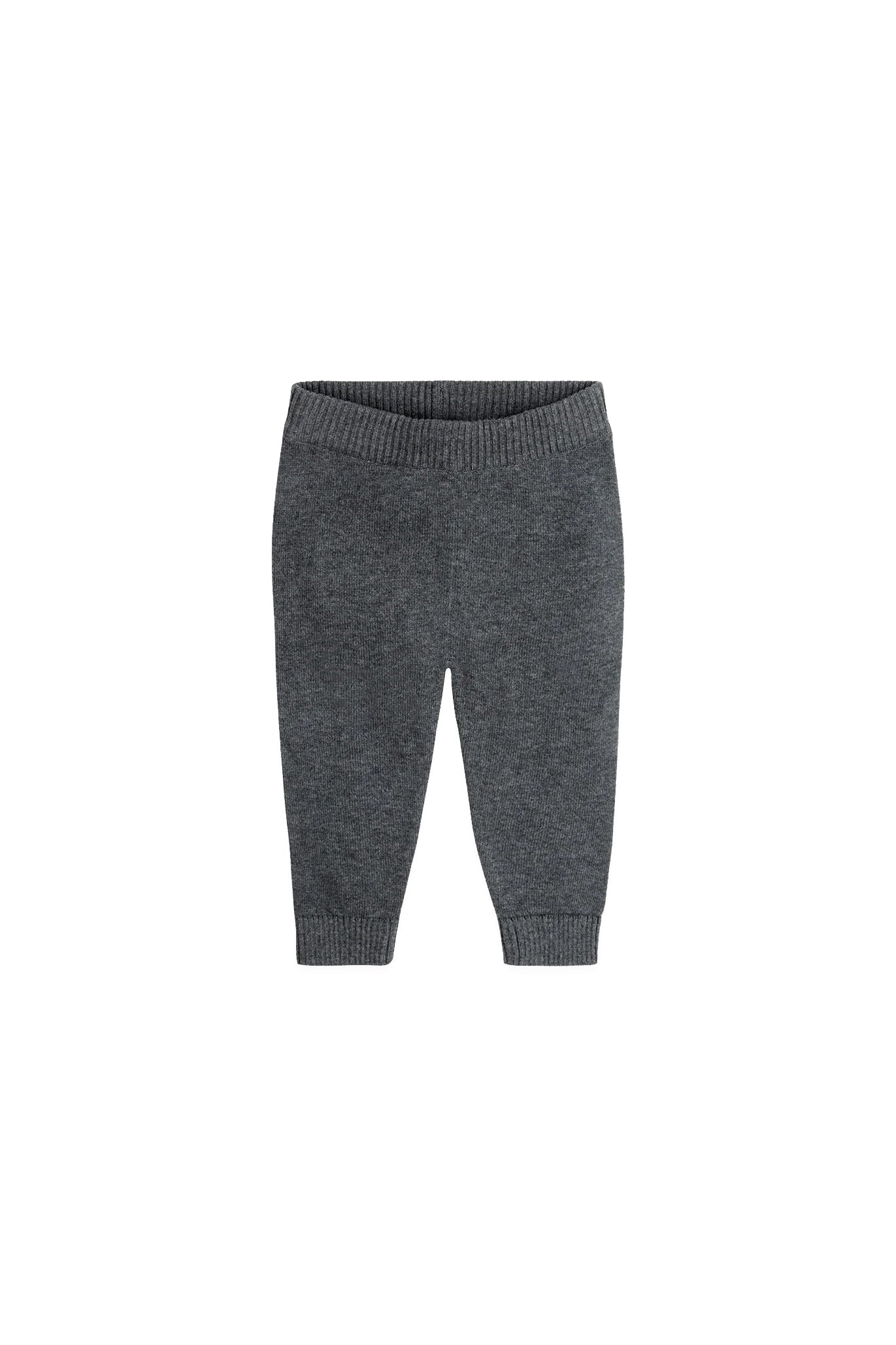 Sweater Knit Baby Pants Charcoal