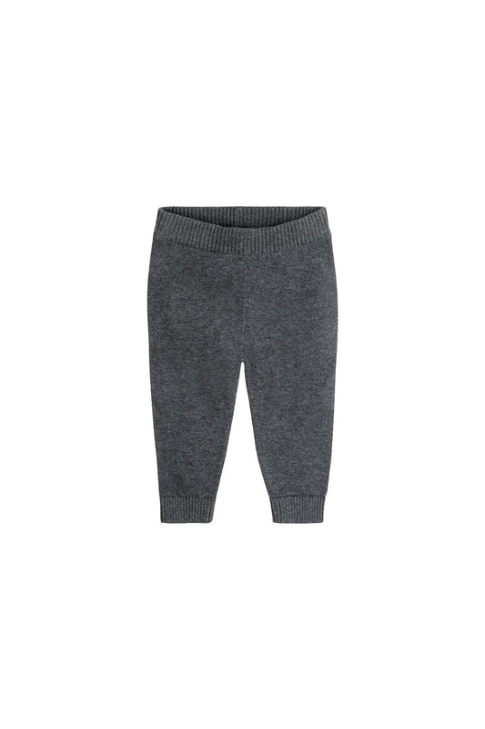 Sweater Knit Baby Pants Charcoal