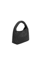 Sylvie Woven Top Handle Bag Black