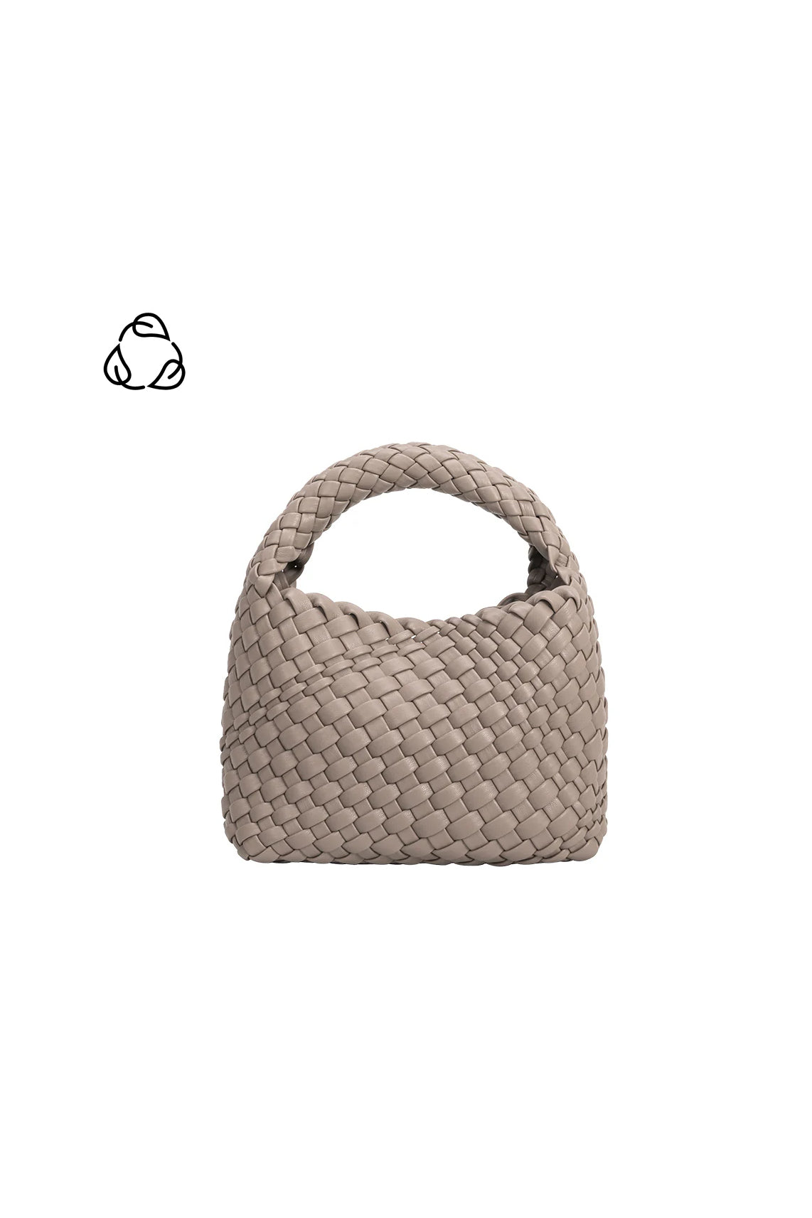 Sylvie Woven Top Handle Bag Taupe