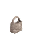 Sylvie Woven Top Handle Bag Taupe