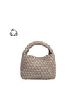 Sylvie Woven Top Handle Bag Taupe