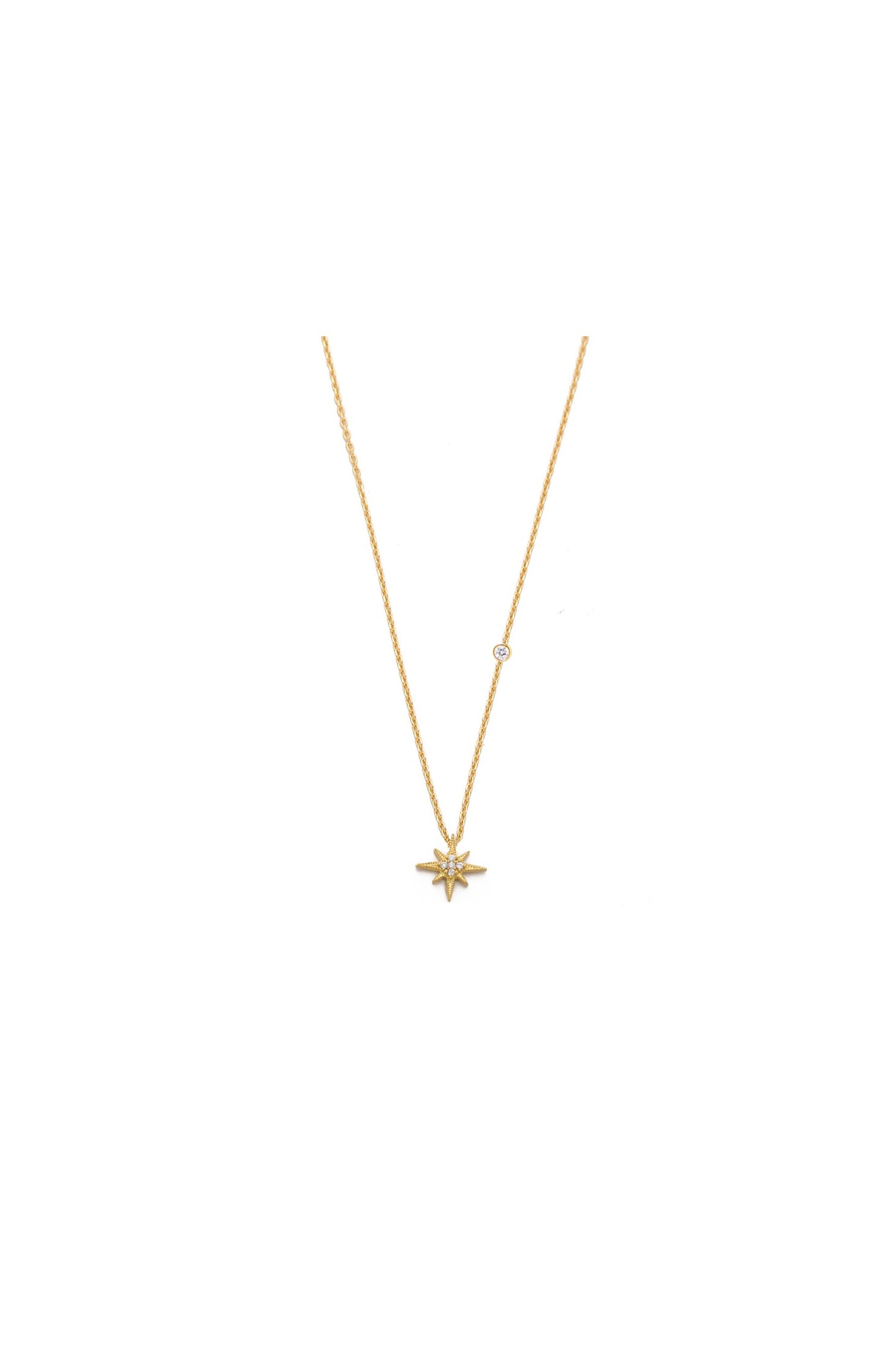 Simple Chain Starburst Necklace