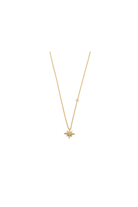 Simple Chain Starburst Necklace