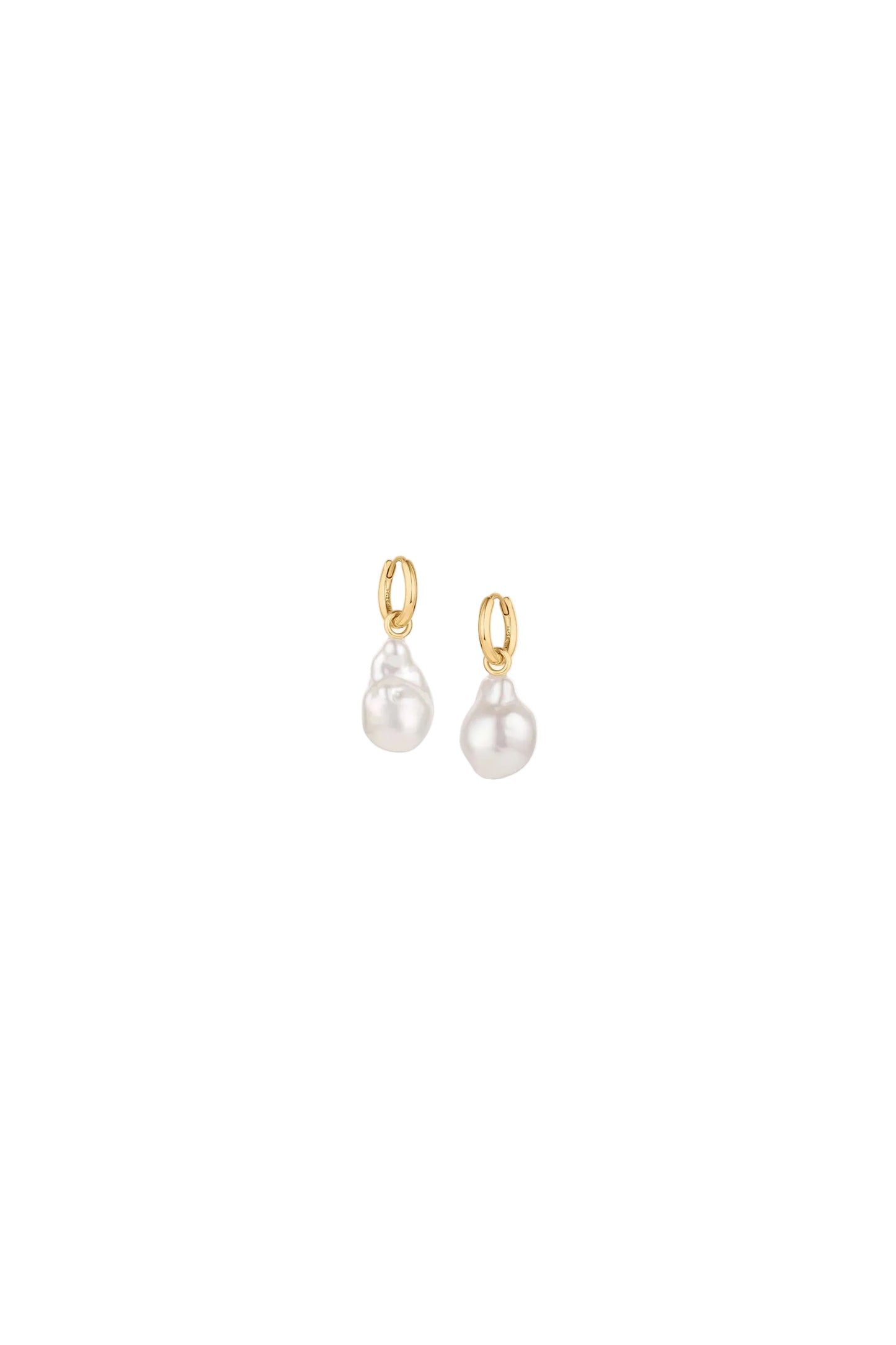 Talia Pearl Hoop Earrings