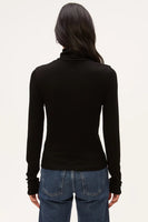 Tara Ribbed Crop Turtleneck