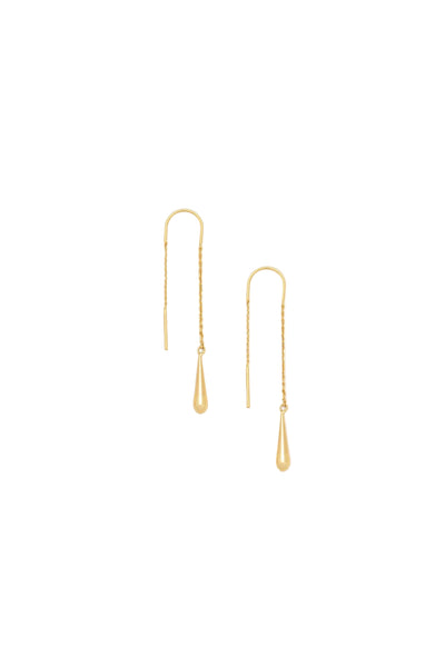 Teardrop Threader Gold Vermeil