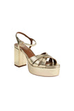 Tessa Platform Gold Heel