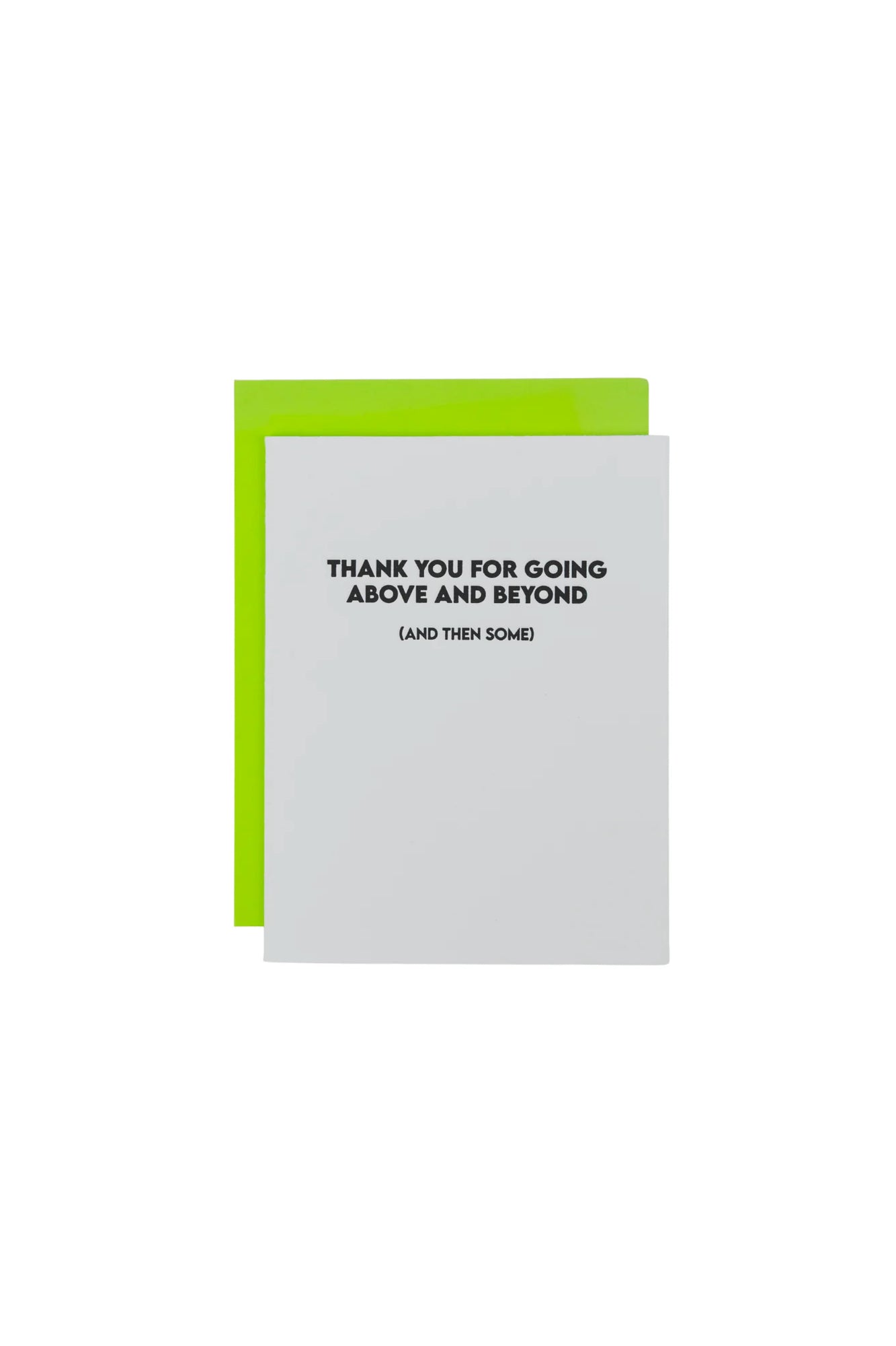 Thank You For Going Above & Beyond Card