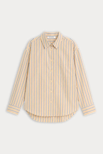 The Poplin Easy Shirt Dune Multi Stripe