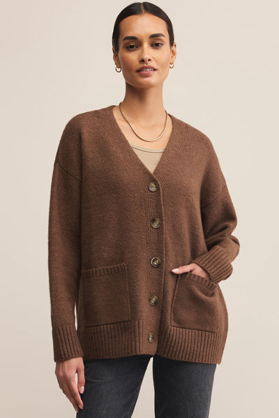 Theo V-Neck Cardigan with Pockets