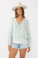 Tidal Flow Embroidered Blouse