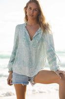 Tidal Flow Embroidered Blouse