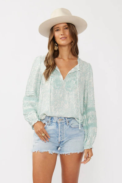 Tidal Flow Embroidered Blouse
