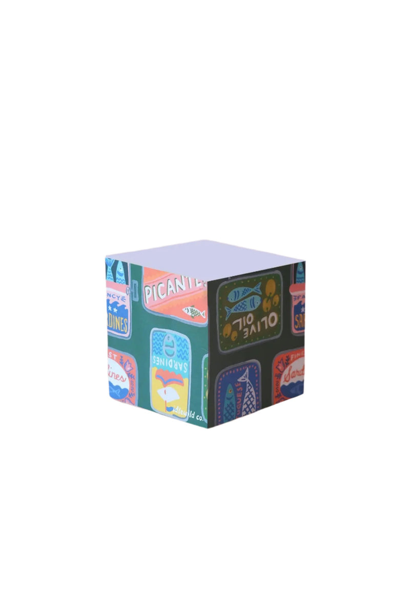 Tinned Fish Sticky Note Cube – SF Siren