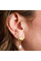 Tiny Shell Stud Earrings