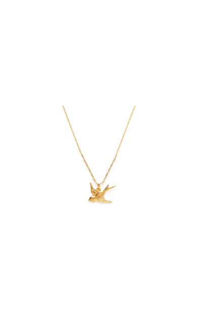 Tiny Swallow Bird Necklace