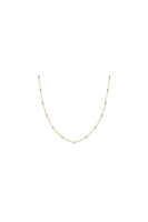 Turquoise Enamel Chain Necklace