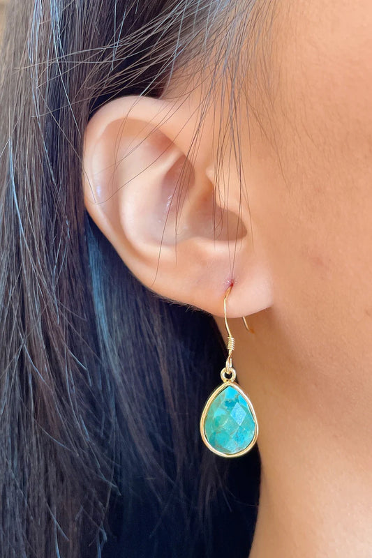 Turquoise Teardrop Earrings