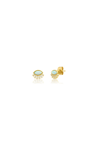 Twinkling Eye Studs Opal