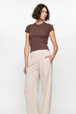 Maya Ribbed Knit Tee