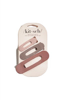 Ultra Glossy Terracotta Flat Lay Claw Clip 3pc Set