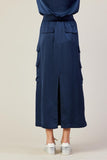 Utility Cargo Pocket Midi Skirt