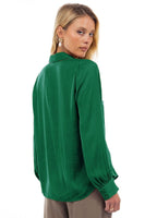 V-Neck Button Down Jade