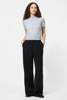 Vhari Short Sleeve Sweater Light Grey Mel